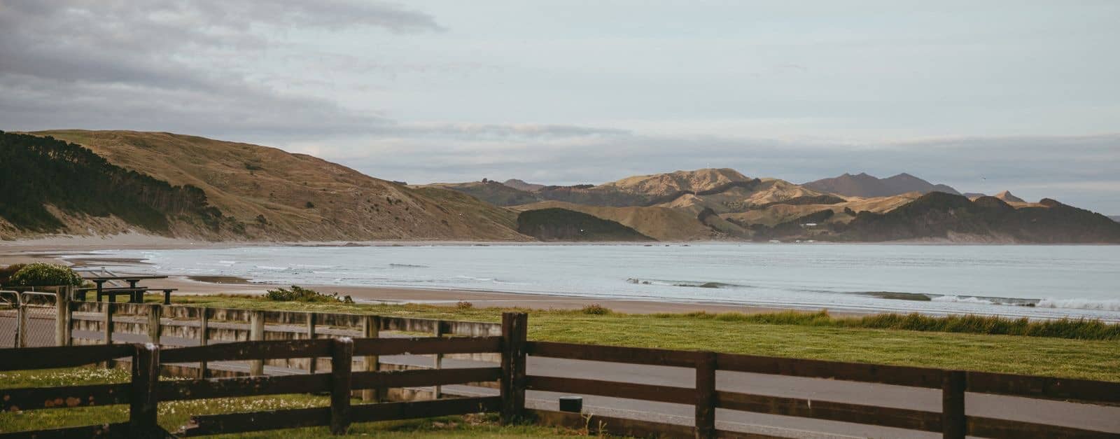 Castlepoint Beach and lighthouse on New Zealand's North Island