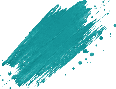 Teal brush stroke